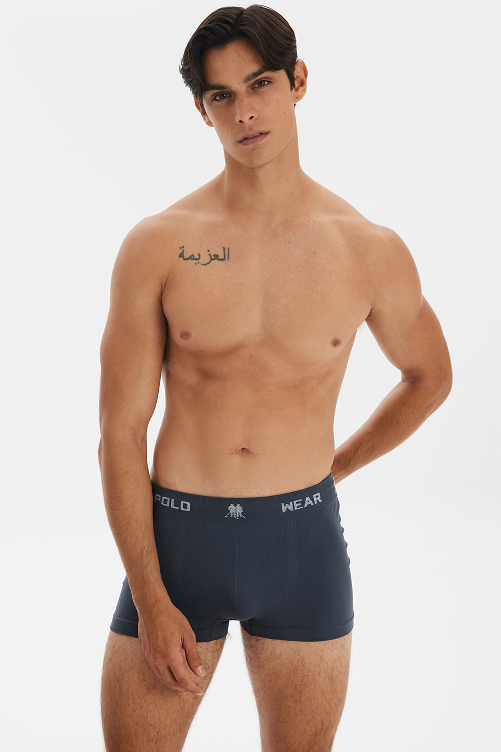 Kit 6 Cuecas Masculinas Boxer Microfibra Lisa Polo Wear Sortido
