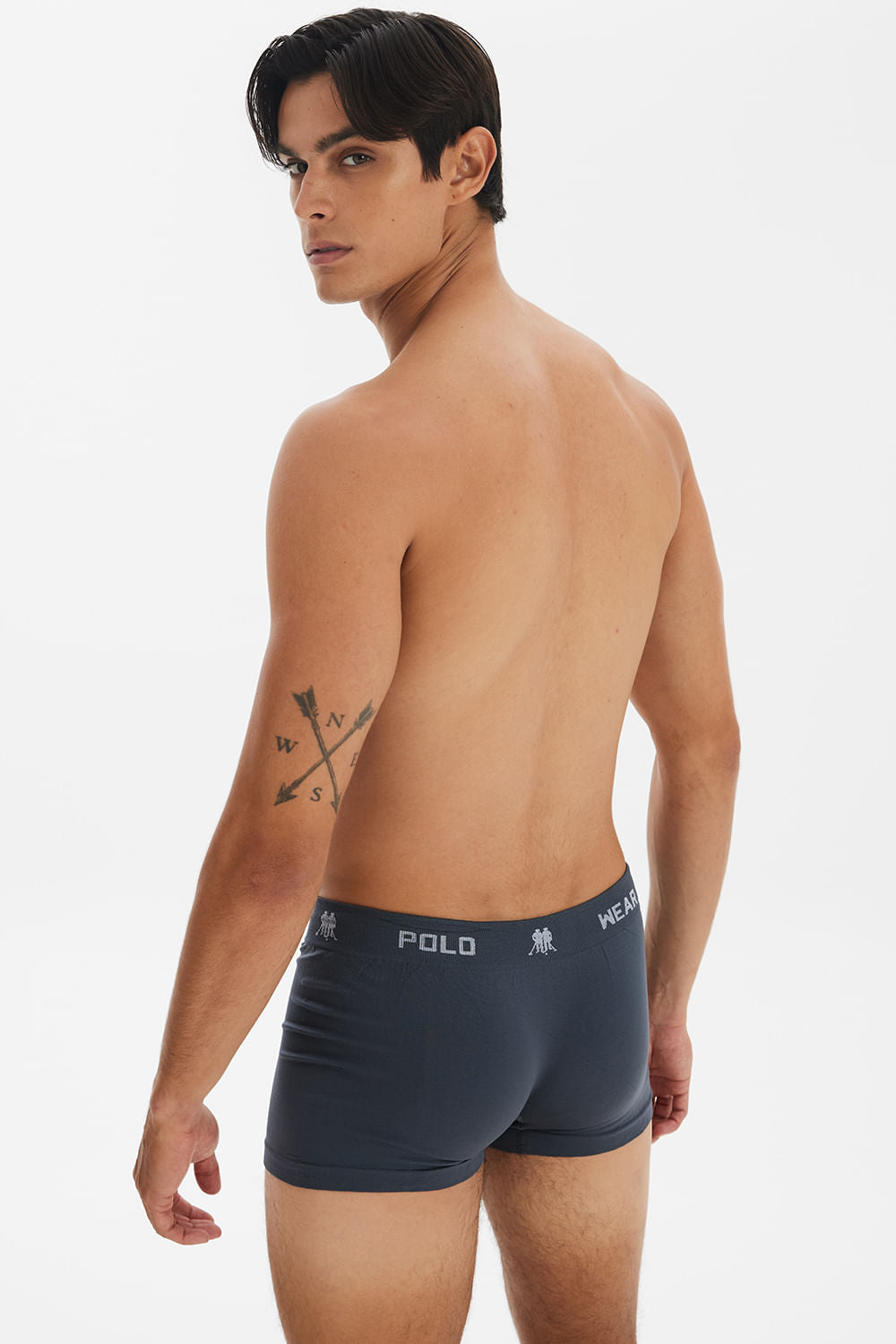 Kit 6 Cuecas Masculinas Boxer Microfibra Lisa Polo Wear Sortido