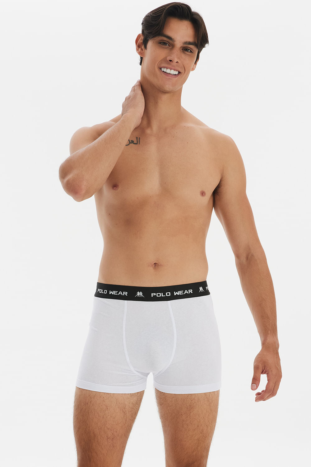 Kit 6 Cuecas Boxer Algodão Polo Wear Sortido