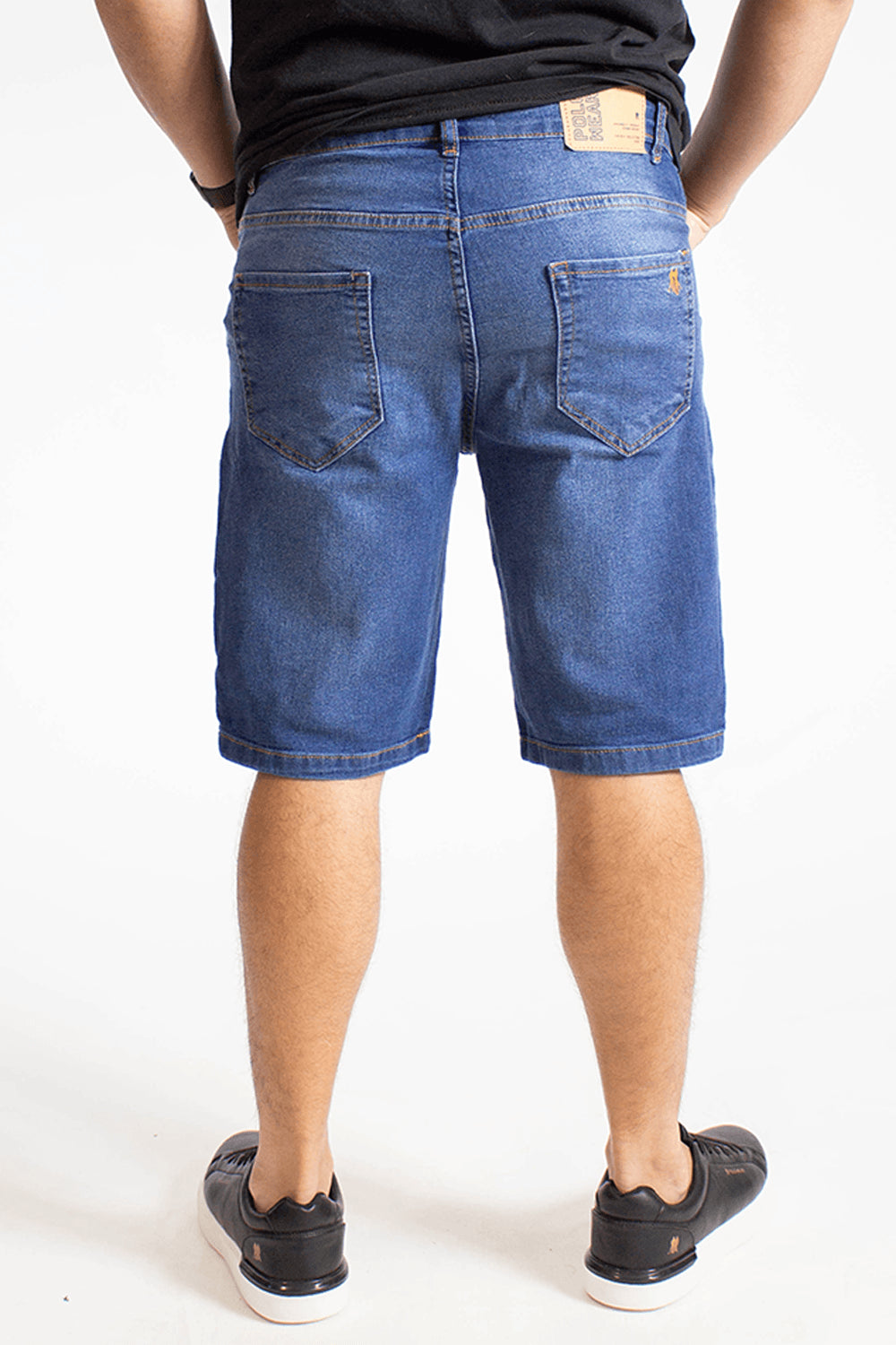 Bermuda Jeans Masculina Slim Power Polo Wear Jeans Médio