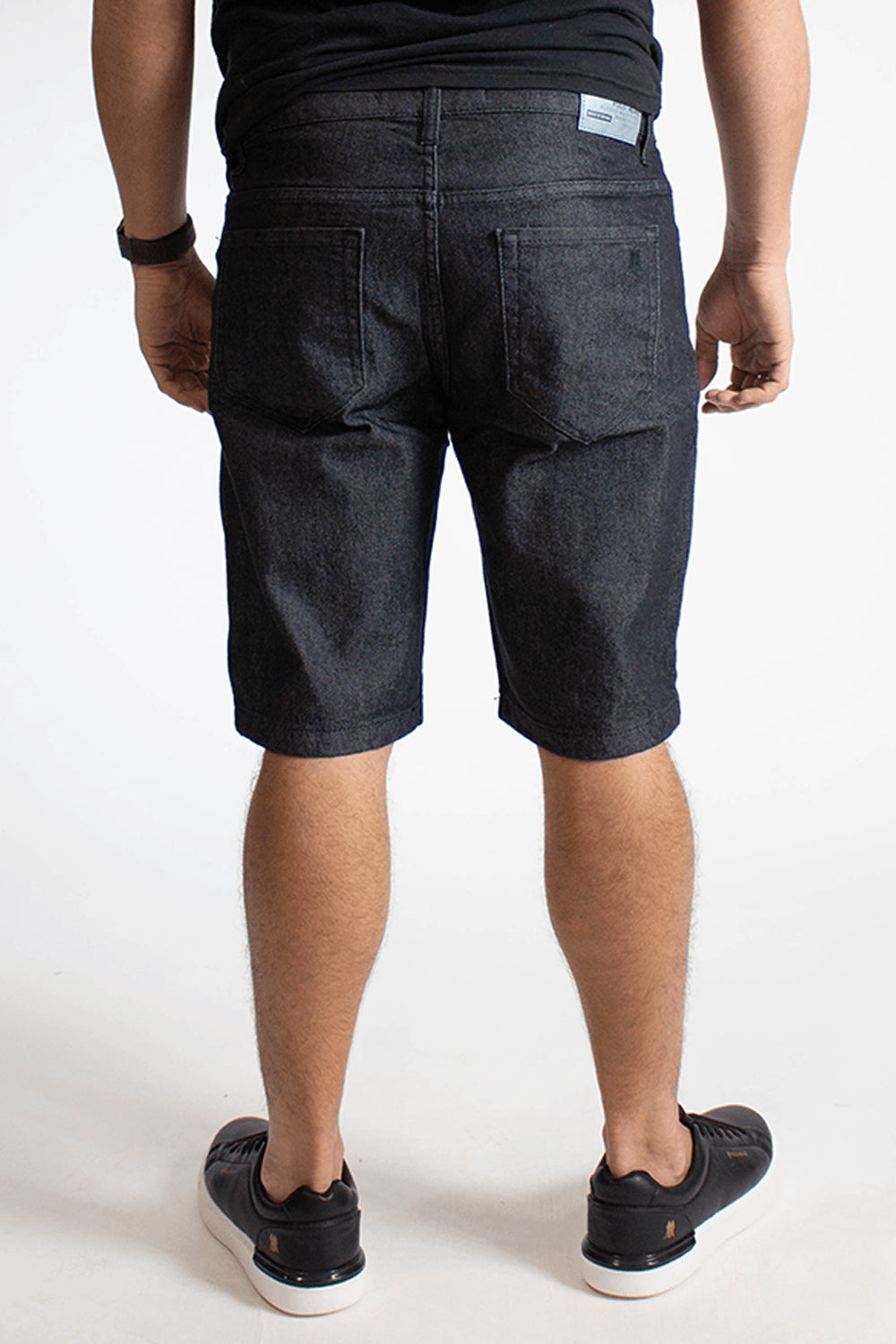 Bermuda Jeans Masculina Stark Básica Polo Wear Preto