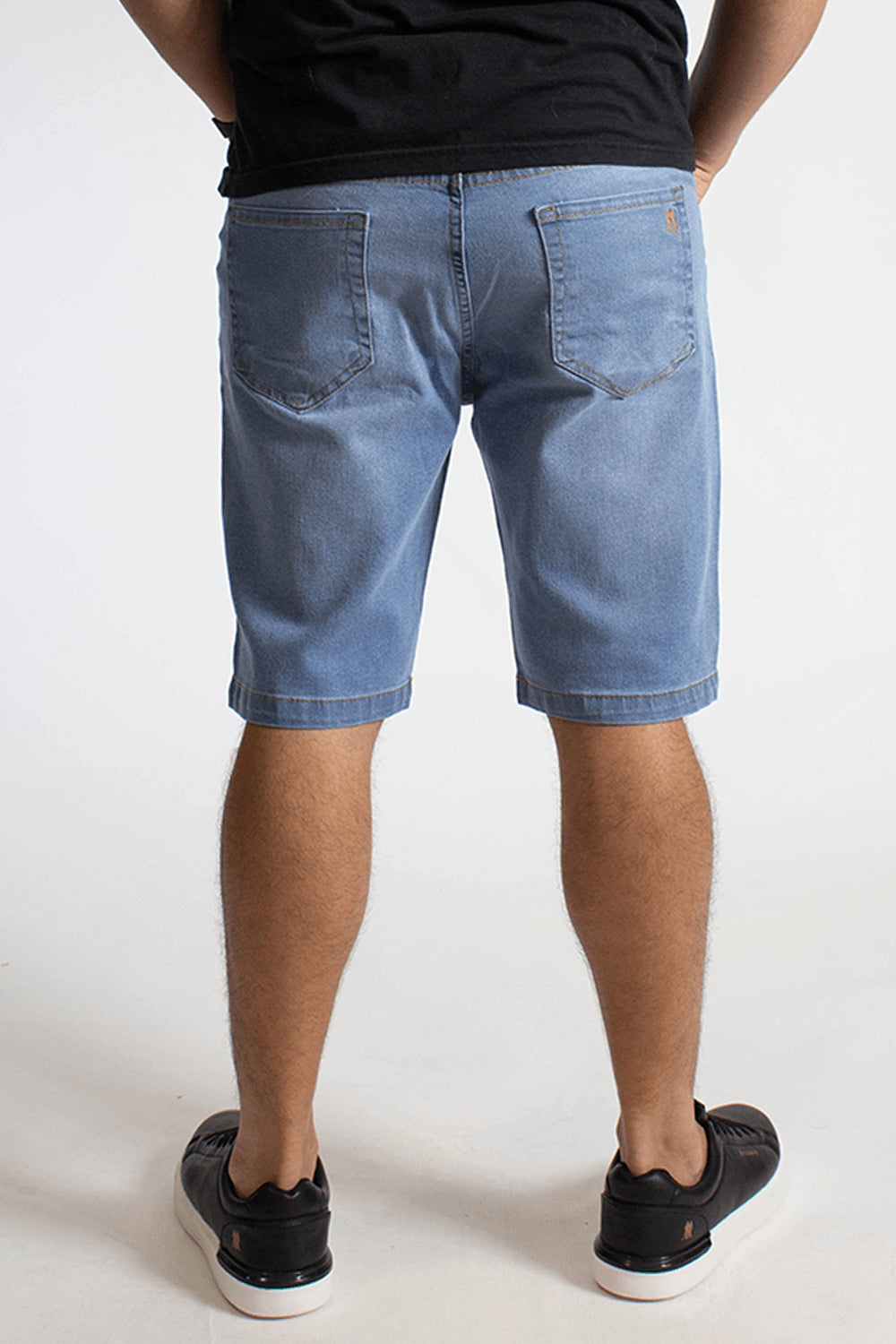 Bermuda Jeans Masculina Slim Básica Polo Wear Jeans Claro