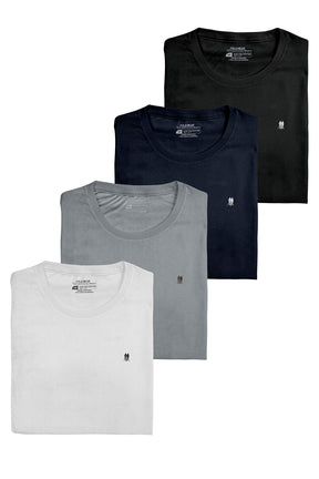 Kit 4 Camisetas Fitness Polo Wear Sortido