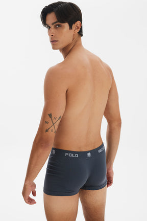 Kit 6 Cuecas Masculinas Boxer Microfibra Lisa Polo Wear Sortido