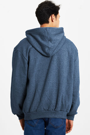 Blusa Moletom Masculina Com Zíper Polo Wear Mescla Escuro