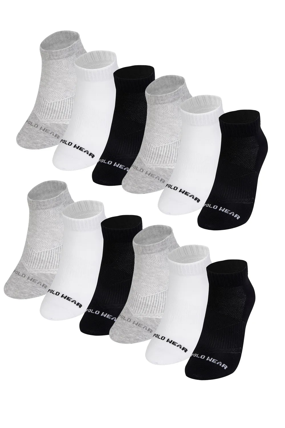 Kit 12 Cuecas Boxer + 12 Meias - Sortidas