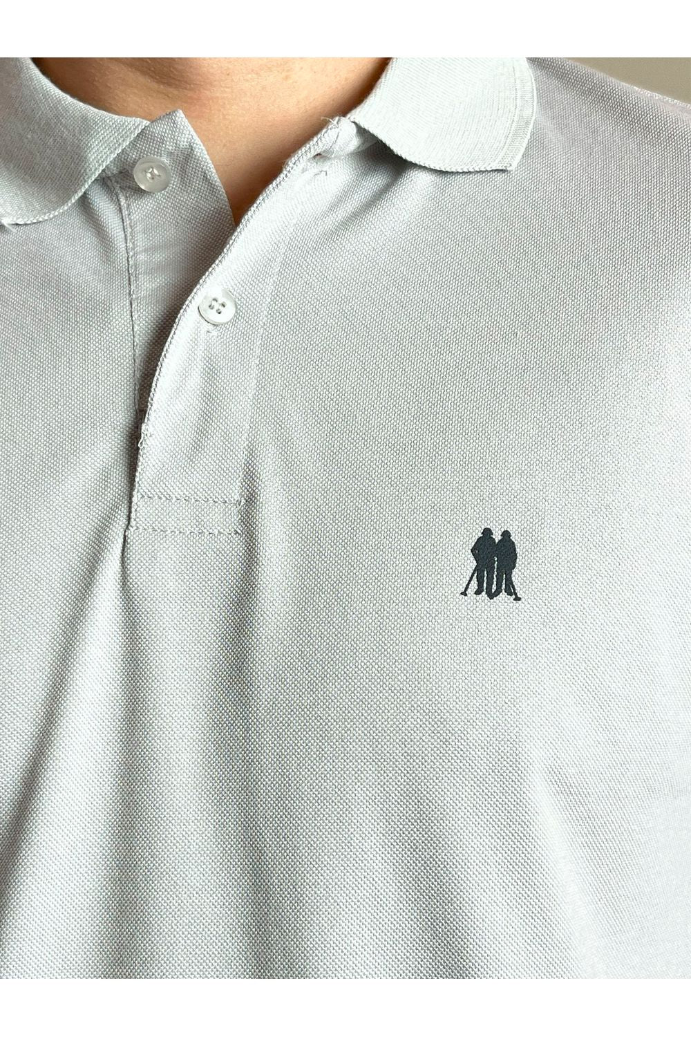 Polo Masculina Piquet Básica Com Botões Polo Wear Bege Escuro