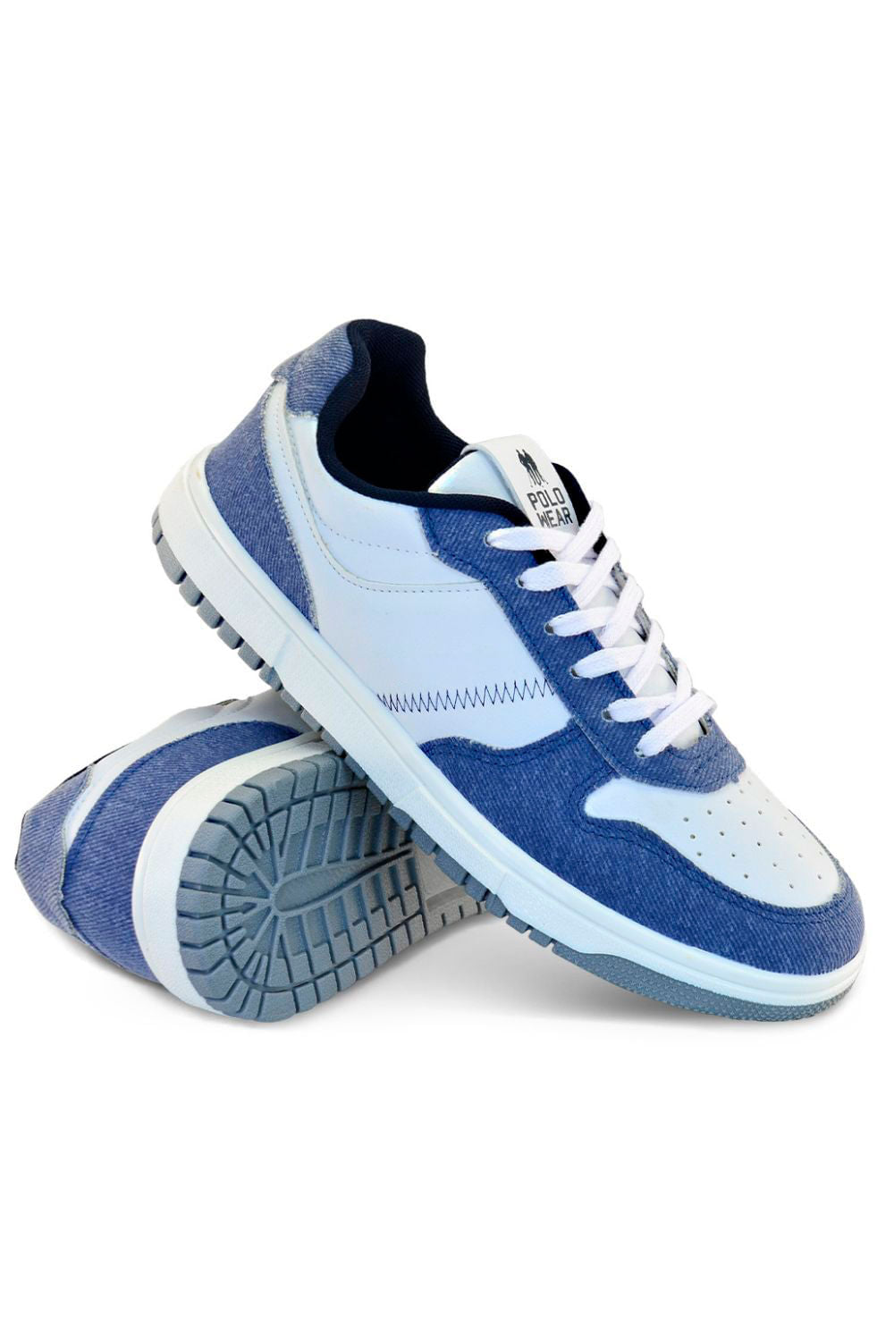 Tênis Casual Masculino Polo Wear Azul Médio