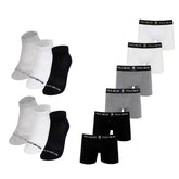 Kit 6 Cuecas Boxer + 6 Pares de Meias - Sortidos