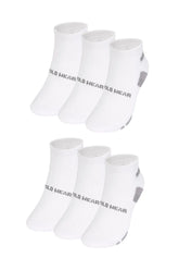 Kit 6 Meias Atoalhadas Cano Curto Polo Wear Branco