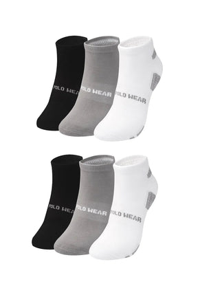 Kit 6 Pares de Meias Cano Curto Atoalhada Polo Wear Sortido